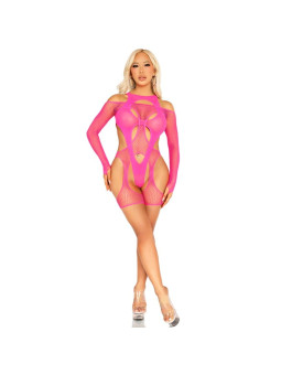 BODY REJILLA ARNÉS ROSA NEÓN LIGAS AJUSTABLES LEG AVENUE DE LA MARCA LEG AVENUE TEDDIES