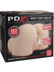 MASTURBADOR VAGINA ANO REALISTA CON VIBRACIÓN Y SUCCIÓN DE LA MARCA PDX ELITE