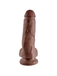 KING COCK PENE REALISTICO 20 CM MARRÓN PARA ARNES DE LA MARCA KING COCK
