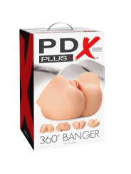 MASTURBADOR REALISTA 360° DOBLE ENTRADA PDX PLUS BANGER DE LA MARCA PDX PLUS+