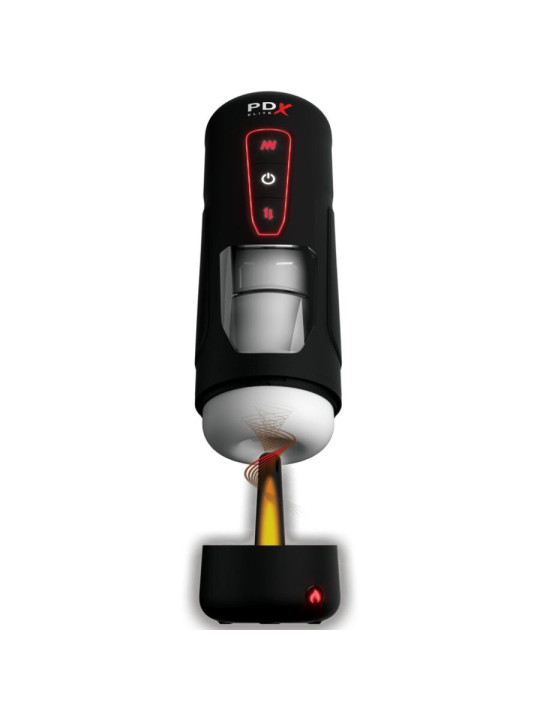 MASTURBADOR AUTOMÁTICO CON THRUSTING VIBRACIÓN Y EFECTO DE LA MARCA PDX ELITE