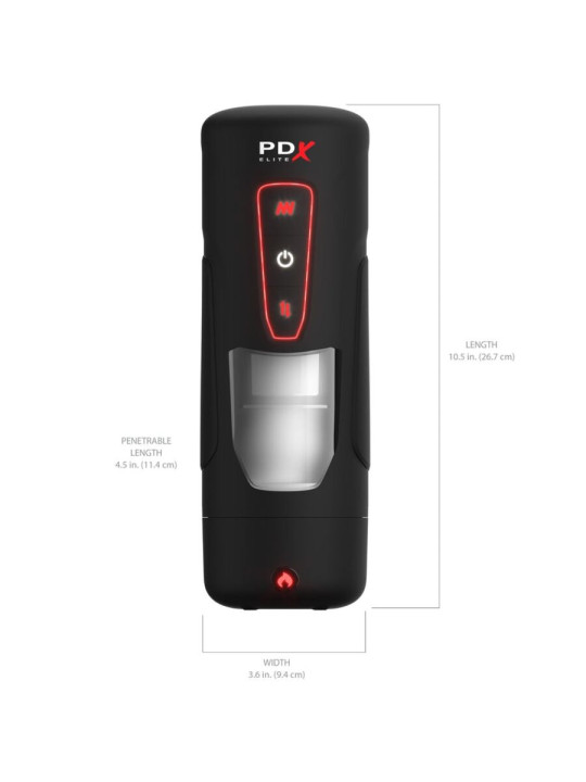 MASTURBADOR AUTOMÁTICO CON THRUSTING VIBRACIÓN Y EFECTO DE LA MARCA PDX ELITE