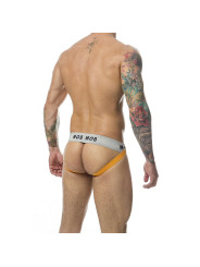 SUSPENSORIO MOB JOCK CLÁSICO FRANJAS NARANJA TALLA S DE LA MARCA MOB