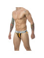 SUSPENSORIO MOB JOCK CLÁSICO FRANJAS NARANJA TALLA S DE LA MARCA MOB