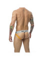 SUSPENSORIO MOB JOCK CLÁSICO FRANJAS NARANJA TALLA S DE LA MARCA MOB