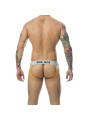 SUSPENSORIO MOB JOCK CLÁSICO FRANJAS NARANJA TALLA S DE LA MARCA MOB