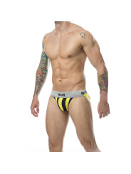 SUSPENSORIO MOB RAYAS AMARILLO ALGODÓN TALLA S HOMBRE DE LA MARCA MOB