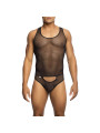 BODY TRANSPARENTE NEGRO MALLA SENSUAL TALLA S/M UNISEX DE LA MARCA MOB