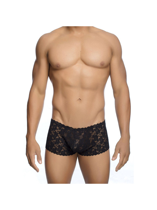 BOXER ENCAJE NEGRO TALLA S/M LENCERÍA SEXY HOMBRE DE LA MARCA MOB