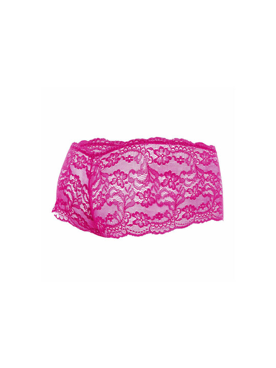 BOXER ENCAJE ROSA S/M - LENCERÍA MASCULINA SEXY DE LA MARCA MOB