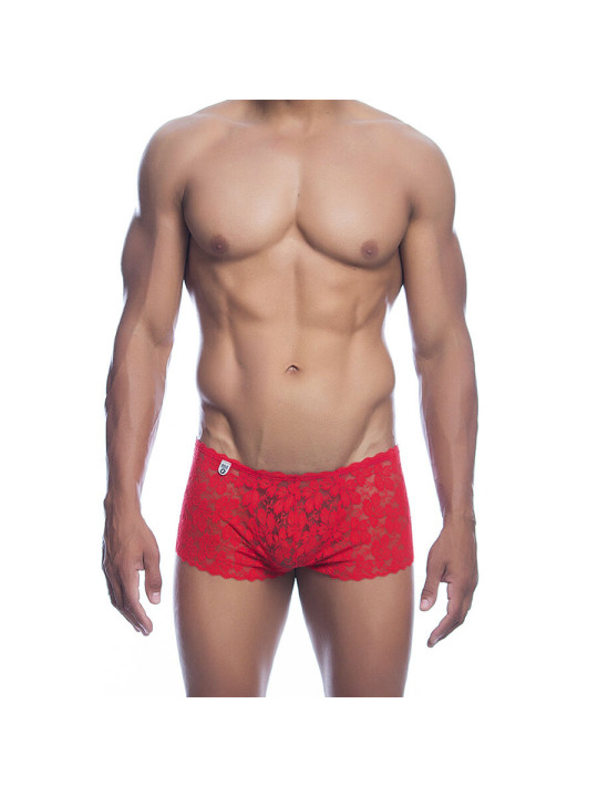 BOXER ENCAJE ROJO TALLA S/M LENCERÍA SENSUAL CÓMODA DE LA MARCA MOB