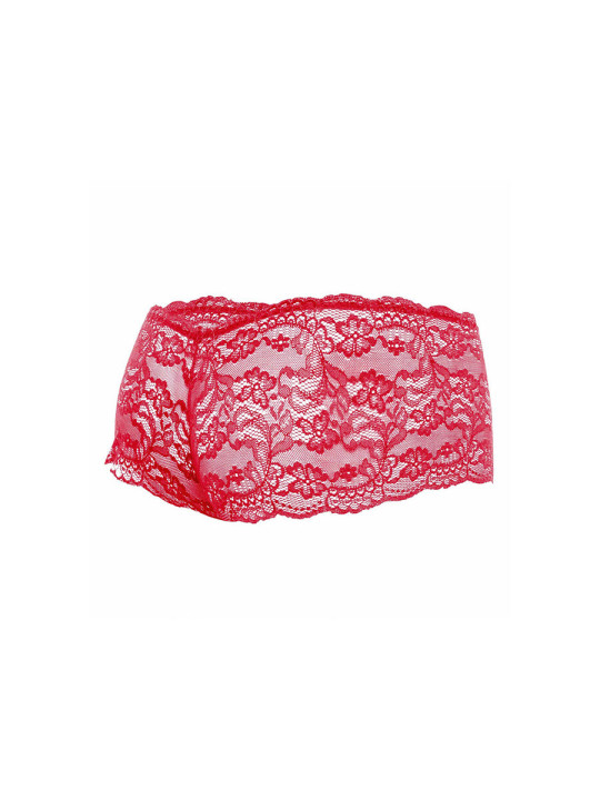 BOXER ENCAJE ROJO TALLA S/M LENCERÍA SENSUAL CÓMODA DE LA MARCA MOB