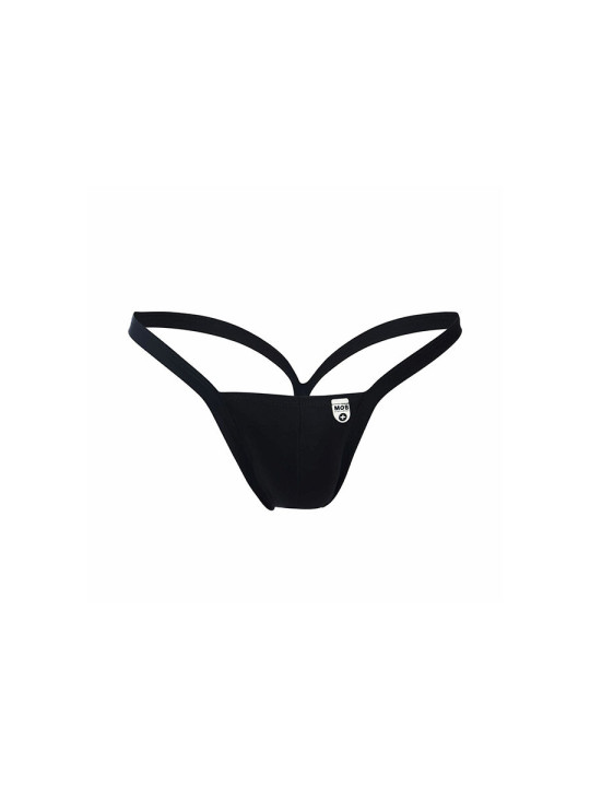 TANGA NEGRO EROTICO DISEÑO V CORTE SENSACIONAL TALLA S DE LA MARCA MOB