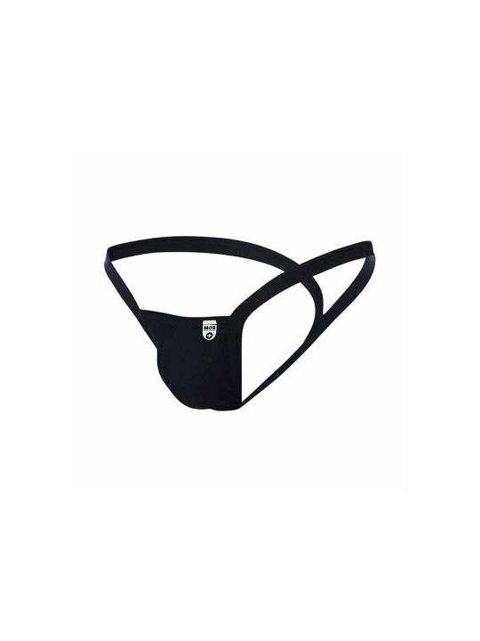 TANGA NEGRO EROTICO DISEÑO V CORTE SENSACIONAL TALLA S DE LA MARCA MOB