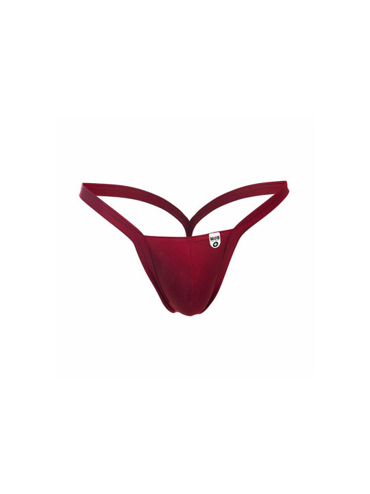 TANGA HOMBRE ROJO S BOLSA EXPUESTA ELEGANCIA DE LA MARCA MOB