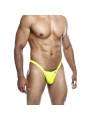 TANGA MASCULINO AMARILLO TALLA S MOLDEADOR SILUETA DE LA MARCA MOB