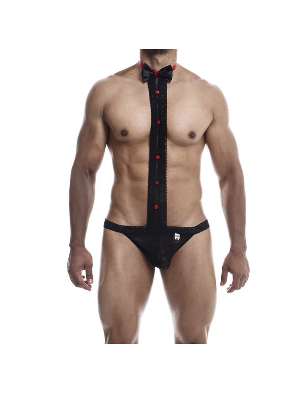 ESMOQUIN TANGA ENCAJE SUSPENSORIO ELEGANTE TALLA S/M DE LA MARCA MOB