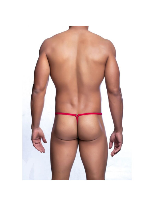 TANGA ROJO LÁGRIMA APERTURA FRONTAL S/M SEXY DE LA MARCA MOB