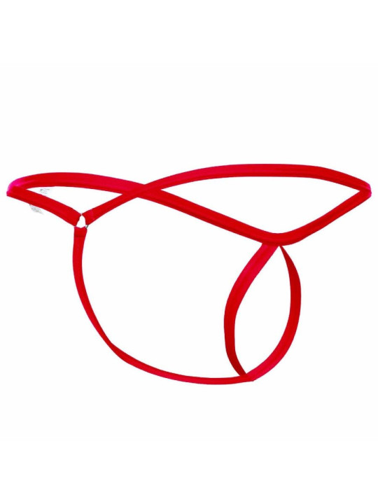 TANGA ROJO LÁGRIMA APERTURA FRONTAL S/M SEXY DE LA MARCA MOB