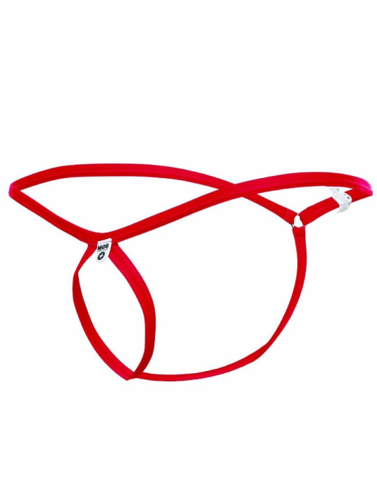 TANGA ROJO LÁGRIMA APERTURA FRONTAL S/M SEXY DE LA MARCA MOB