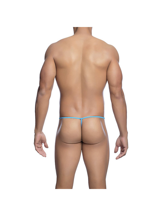 TANGA TRANSPARENTE MASCULINO TIPO T COLOR AQUA TALLA S/M DE LA MARCA MOB