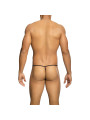 TANGA TRANSPARENTE TIPO T NEGRO LENCERÍA MASCULINA S/M DE LA MARCA MOB