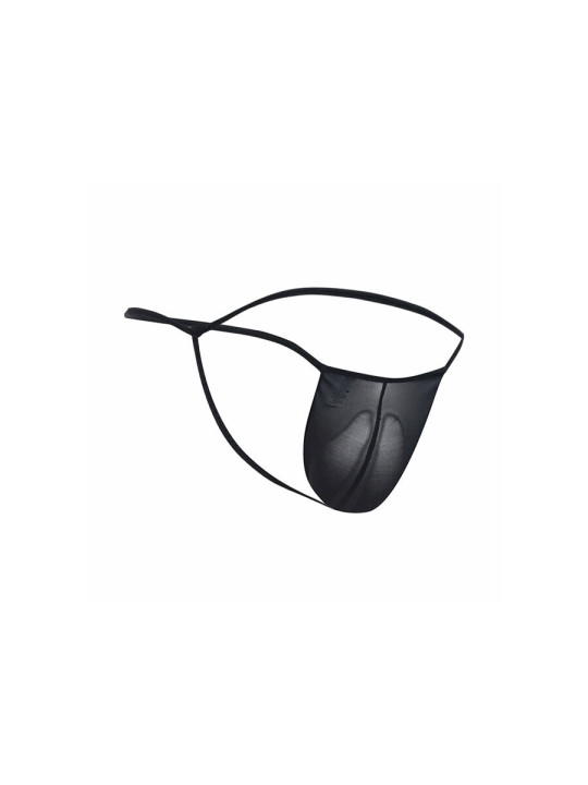 TANGA TRANSPARENTE TIPO T NEGRO LENCERÍA MASCULINA S/M DE LA MARCA MOB