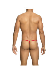 TANGA TRANSPARENTE ROJO TIPO T PARA HOMBRE TALLA S/M DE LA MARCA MOB