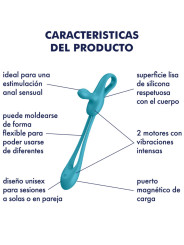 SATISFYER PLUG & PLAY 1 - VIBRADOR FLEXIBLE UNISEX DE LA MARCA SATISFYER RING