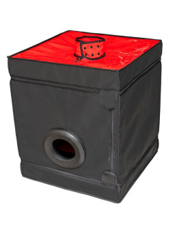 CABINA BUKKAKE SECRET DOME NEGRO ROJO PORTÁTIL LED DE LA MARCA SECRET DOME