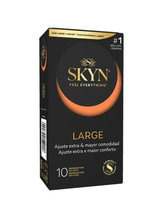 SKYN PRESERVATIVOS LARGE AJUSTE EXTRA 10 UDS SIN LATEX DE LA MARCA SKYN
