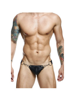 SUSPENSORIO FETICHISTA CUERO SINTÉTICO NEGRO TALLA ÚNICA DE LA MARCA MOB