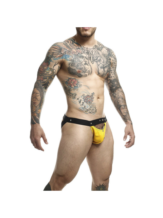 JOCKSTRAP DEPORTIVO AMARILLO CON ANILLO METÁLICO TALLA ÚNICA DE LA MARCA MOB