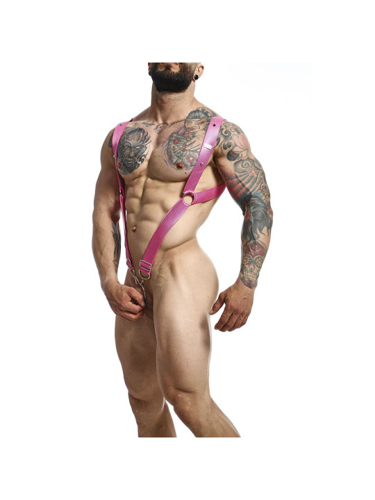 ARNÉS ROSA ESPALDA RECTA TALLA ÚNICA CUERO SINTÉTICO DE LA MARCA MOB