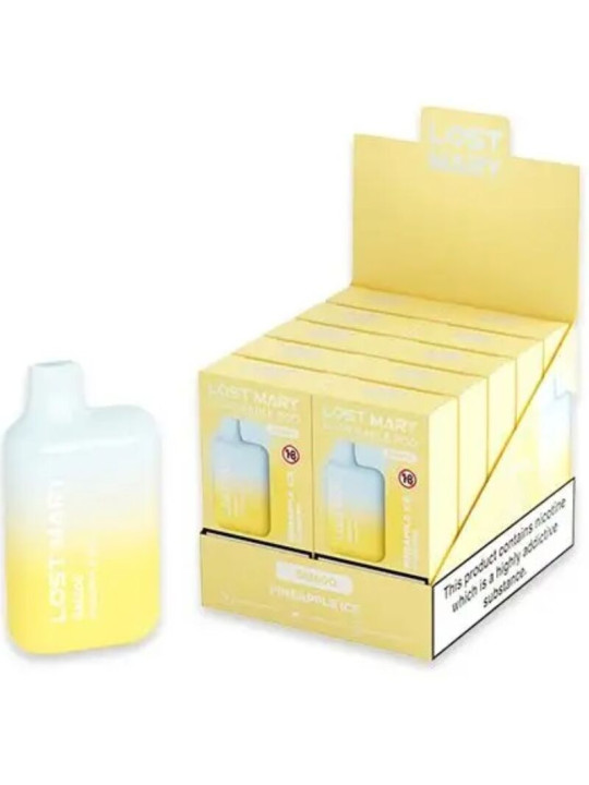 LOST MARY BM600 VAPER DESECHABLE PIÑA HELADA NICOTINA 2% DE LA MARCA LOST MARY