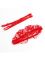 CONJUNTO LENCERÍA ENCAJE ROJO SUJETADOR LIGUERO SUBBLIME DE LA MARCA SUBBLIME SETS