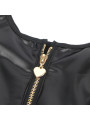 VESTIDO CUERO CREMALLERA CORAZÓN NEGRO S/M SEXY DE LA MARCA SUBBLIME DRESSES