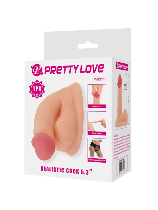 PRETTY LOVE WILDON DILDO REALISTICO 10CM FLEXIBLE NATURAL DE LA MARCA PRETTY LOVE