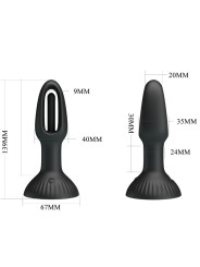 PRETTY LOVE HUBERT PLUG ANAL VIBRADOR 7 MODOS SILICONA DE LA MARCA PRETTY LOVE
