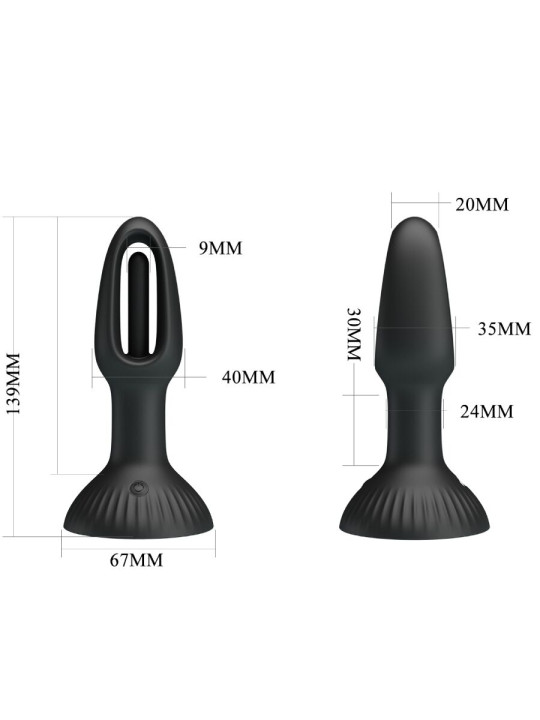 PRETTY LOVE HUBERT PLUG ANAL VIBRADOR 7 MODOS SILICONA DE LA MARCA PRETTY LOVE