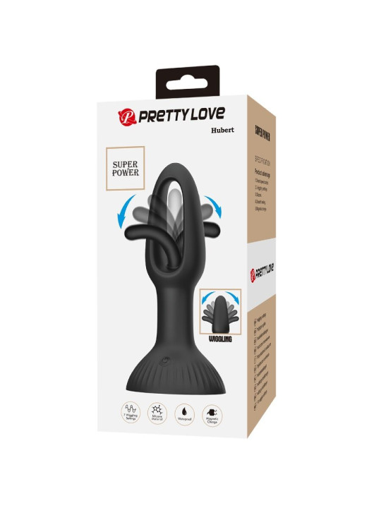 PRETTY LOVE HUBERT PLUG ANAL VIBRADOR 7 MODOS SILICONA DE LA MARCA PRETTY LOVE