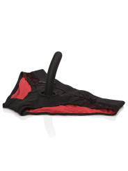 CALEXOTICS BRAGUITAS ARNÉS DILDO SILICONA ROJO S/M DE LA MARCA CALEXOTICS