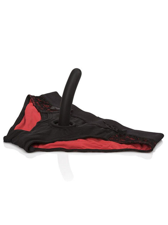 CALEXOTICS BRAGUITAS ARNÉS DILDO SILICONA ROJO S/M DE LA MARCA CALEXOTICS