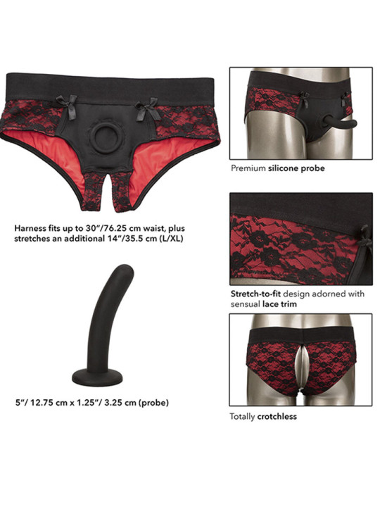 CALEXOTICS SCANDAL BRAGAS ARNÉS DIDLO SEXO SIN ENTREPIERNAS DE LA MARCA CALEXOTICS