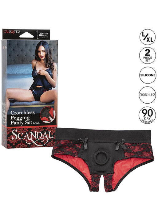 CALEXOTICS SCANDAL BRAGAS ARNÉS DIDLO SEXO SIN ENTREPIERNAS DE LA MARCA CALEXOTICS