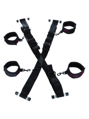 CALEXOTICS ESPOSAS PUERTA BONDAGE SUJECIÓN CRUZ ROJO NEGRO DE LA MARCA CALEXOTICS