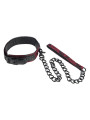 COLLAR BDSM AJUSTABLE CALEXOTICS SCANDAL NEGRO Y ROJO DE LA MARCA CALEXOTICS