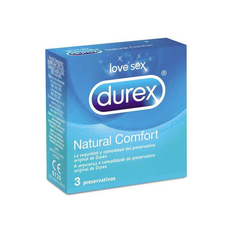 DUREX NATURAL COMFORT 3 UDS de la marca DUREX