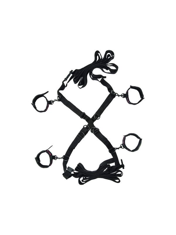 CALEXOTICS SET ATADURAS BONDAGE CAMA AJUSTABLE ESPOSAS DE LA MARCA CALEXOTICS