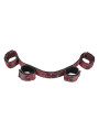 CALEXOTICS SCANDAL BARRA BONDAGE NEGRA ROJA PLEGABLE DE LA MARCA CALEXOTICS